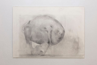 Epitome, 2022,
charcoal, cigarette ash and graphite on paper, residues on acrylic, mount board, clips,
72.2 x 102.1 x 1.5 cm